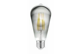 LED lemputė Filament ST64, 2700K, E27, 6,0 W, AC220-240V, 360°, 500lm, 52 mA, pilka kaina ir informacija | Elektros lemputės | pigu.lt