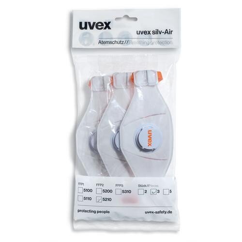 Veido kaukė Uvex Silv-Air Premium 5210 FFP2 kaina ir informacija | Galvos apsauga | pigu.lt