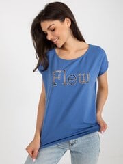 футболка fa-ts-8515.46 темно-синяя цена и информация | Женские футболки | pigu.lt