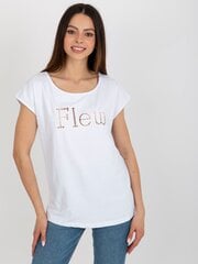 Marškinėliai moterims Fancy, balti kaina ir informacija | Marškinėliai moterims | pigu.lt