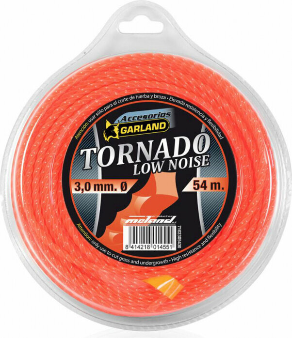 Trimerio galvutės valas Garland Tornado X, 3 mm, 54 m цена и информация | Sodo technikos dalys | pigu.lt