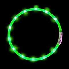 LED antkaklis šunims ir katėms Collar, žalias цена и информация | Ошейники, подтяжки для собак | pigu.lt