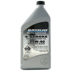 Quicksilver 4-stroke Marine Oil SAE 25W-40 variklinė alyva, 1L цена и информация | Мотомасла | pigu.lt