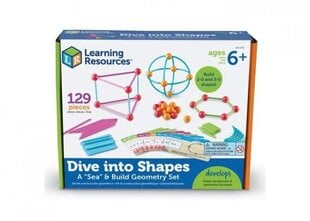 Конструктор Learning resources Погрузитесь в формы! Набор геометрии, 129 д. цена и информация | Развивающие игрушки | pigu.lt