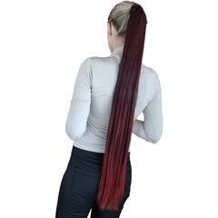 Plaukų uodega raudonos spalvos su ombre perėjimu 85 cm, 100 g. 1BT-39 kaina ir informacija | Plaukų aksesuarai | pigu.lt