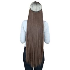 Palaidi plaukų tresai su gumyte rudos spalvos 80 cm, 110 g. 12 nr. kaina ir informacija | Plaukų aksesuarai | pigu.lt