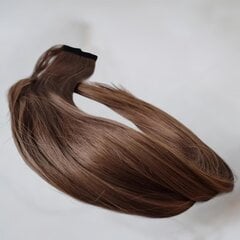 Хвост каштановый 85 см, 100 гр. 12 нет. цена и информация | Аксессуары для волос | pigu.lt