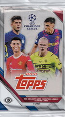 Futbolo kortelių rinkinys Topps UEFA Champions League 2021/2022, 8 vnt. kaina ir informacija | Kolekcinės kortelės | pigu.lt