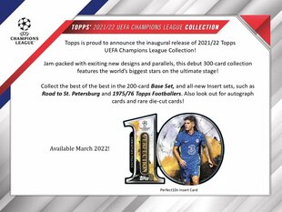 Футбольные карточки Комплект карт TOPPS UEFA CHAMPIONS LEAGUE 2021/2022 (HOBBY) цена и информация | Коллекционные карточки | pigu.lt