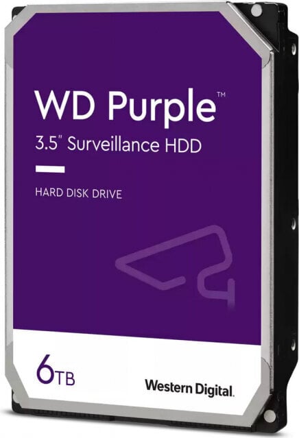 Western Digital Purple WD64PURZ kaina ir informacija | Vidiniai kietieji diskai (HDD, SSD, Hybrid) | pigu.lt