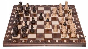 Mediniai šachmatai Ambasador, 53.5x53.5 cm kaina ir informacija | Stalo žaidimai, galvosūkiai | pigu.lt