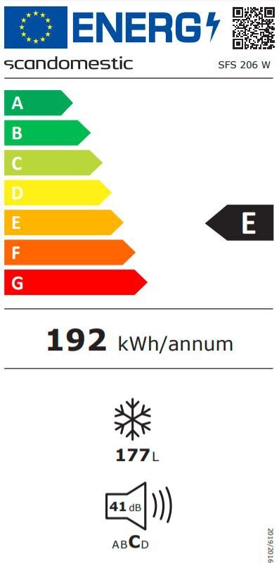 Scancool SFS206A++ kaina ir informacija | Šaldikliai, šaldymo dėžės | pigu.lt