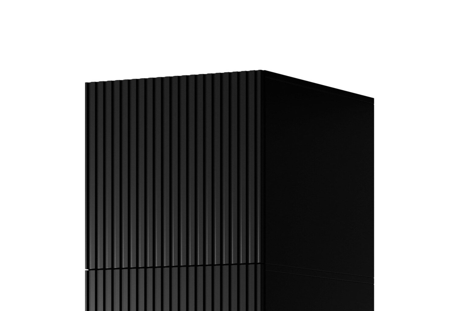 Spinta Cama Meble Pafos 1D, juoda kaina ir informacija | Spintos | pigu.lt