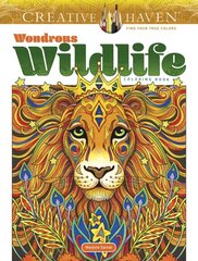 Creative Haven Wondrous Wildlife Coloring Book kaina ir informacija | Knygos mažiesiems | pigu.lt