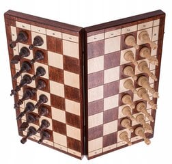 Mediniai magnetiniai šachmatai, 38x38 cm kaina ir informacija | Stalo žaidimai, galvosūkiai | pigu.lt