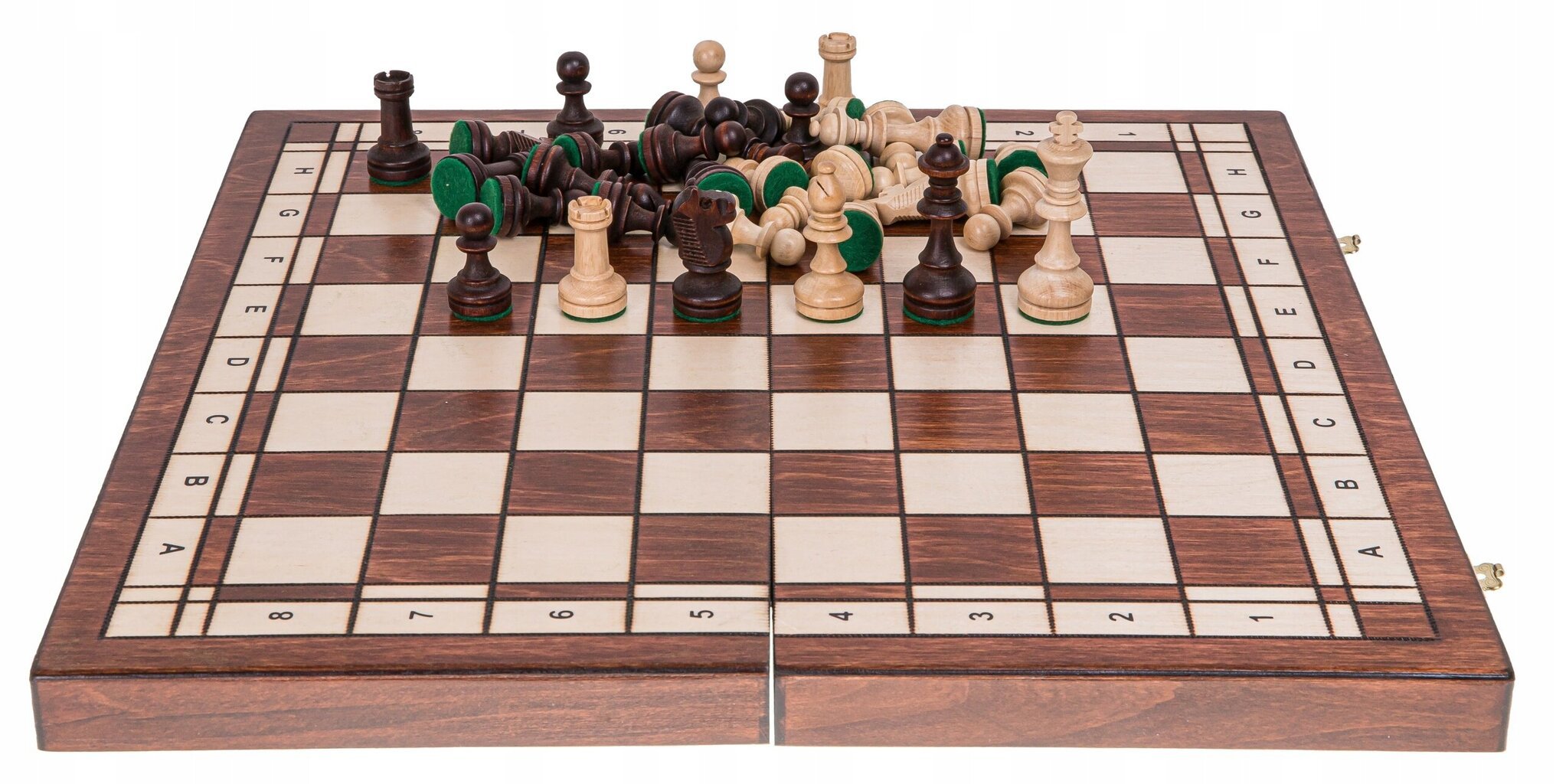 Mediniai šachmatai, 41x41 cm kaina ir informacija | Stalo žaidimai, galvosūkiai | pigu.lt