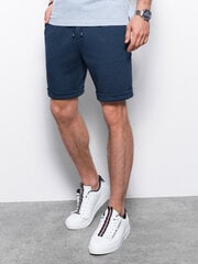 шорты мужские трикотажные с резинкой на талии - темно-синие v1 om-srcs-0107 цена и информация | Мужские шорты | pigu.lt