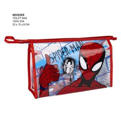 Vaikų tualeto reikmenų rinkinys kelionei Spiderman, raudonas цена и информация | Школьные рюкзаки, спортивные сумки | pigu.lt