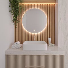 Зеркало Orandiu А, 60x60x4см цена и информация | Зеркала в ванную | pigu.lt
