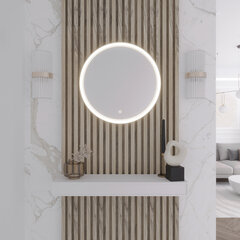 Зеркало Orandiu L, 60x60x4см цена и информация | Зеркала в ванную | pigu.lt