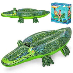 Надувной шезлонг Bestway Крокодил, 152 х 71 см, зеленый цена и информация | Надувные и пляжные товары | pigu.lt