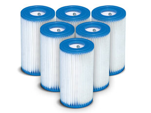 Baseino siurblio filtras Intex, A tipo, 6 vnt. kaina ir informacija | Baseinų filtrai | pigu.lt