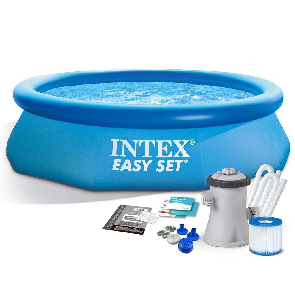 Lauko baseinas Intex 4in1, 305x76 cm, su filtru kaina ir informacija | Baseinai | pigu.lt