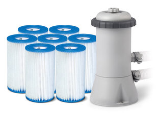Filtravimo siurblys baseinui Intex, 3785 l/val. + 7 filtrai kaina ir informacija | Baseinų filtrai | pigu.lt