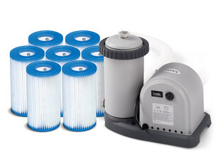 Filtravimo siurblys baseinui Intex, 5678 l/val. + 7 filtrai kaina ir informacija | Baseinų filtrai | pigu.lt