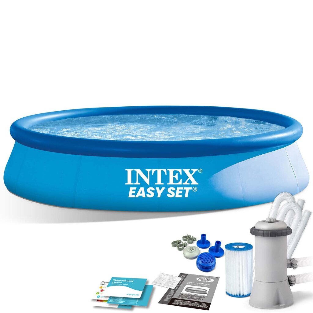 Lauko baseinas Intex 9in1, 396x84 cm, su filtru kaina ir informacija | Baseinai | pigu.lt