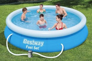 Lauko baseinas Bestway 9in1, 366x76 cm, su filtru kaina ir informacija | Baseinai | pigu.lt