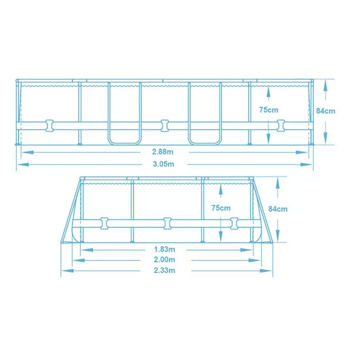 Karkasinis baseinas Bestway 10in1, 305x200x84 cm, su filtru цена и информация | Baseinai | pigu.lt