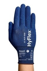 Защитные перчатки Ansell HyFlex 11-819 ESD, тонкий нейлон, спандекс, углерод, вспененный нитрил с покрытием для рук, розничная упаковка, размер 6 цена и информация | Pirštinės darbui sode M/25cm | pigu.lt