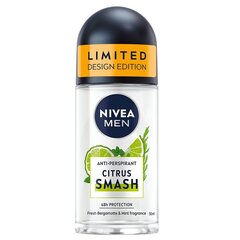 Антиперспирант шариковый Nivea Men Citrus Smash, 50 мл цена и информация | Дезодоранты | pigu.lt