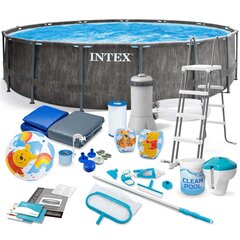 Karkasinis baseinas Intex 21in1, 457x122 cm, su filtru kaina ir informacija | Baseinai | pigu.lt