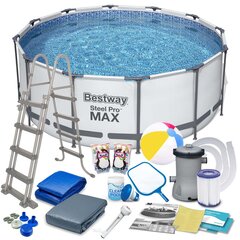 Karkasinis baseinas Bestway 18in1, 366x122 cm, su filtru kaina ir informacija | Baseinai | pigu.lt