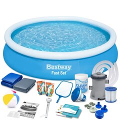 Lauko baseinas Bestway 17in1, 366x76 cm, su filtru kaina ir informacija | Baseinai | pigu.lt