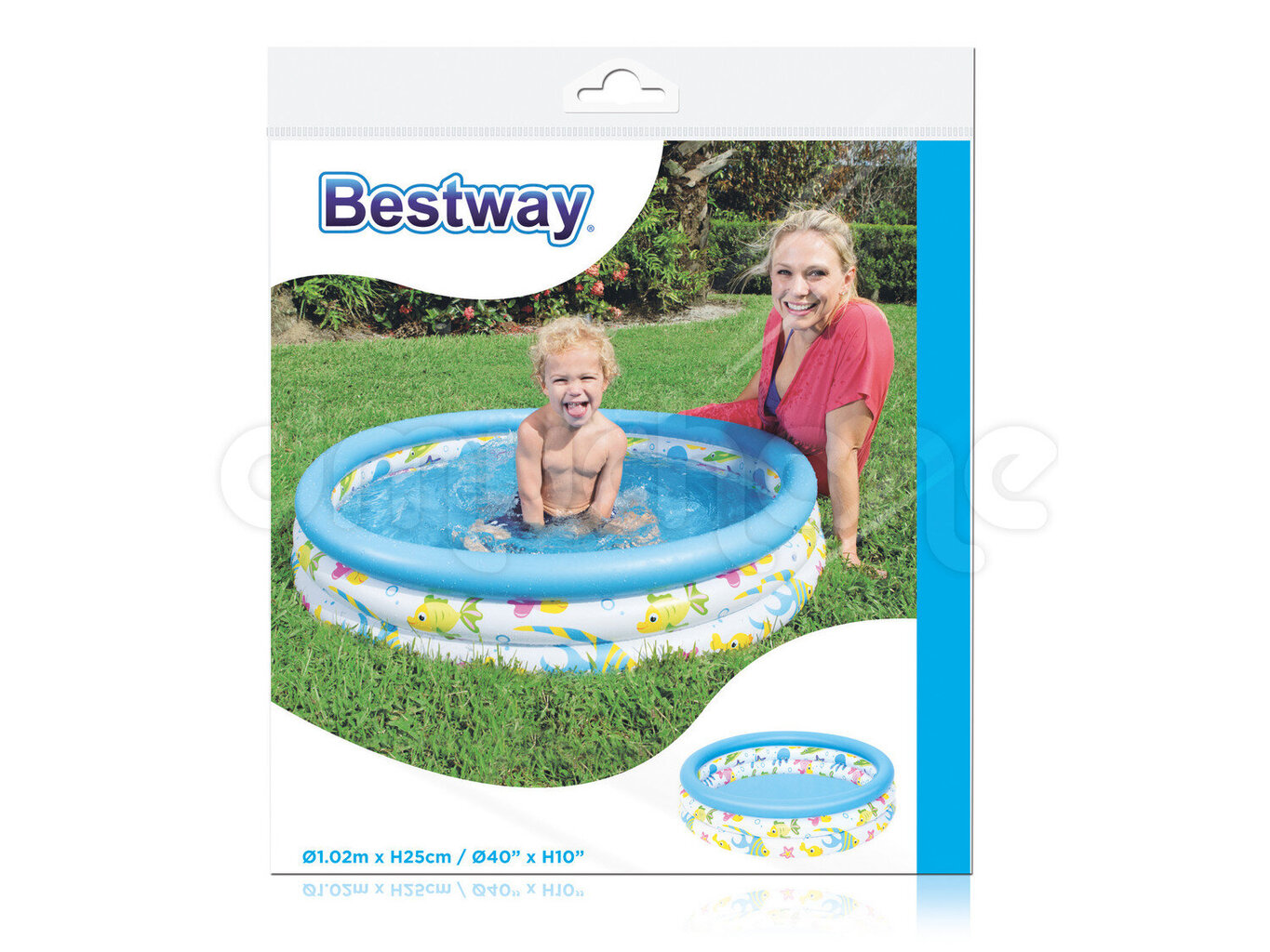 Baseinas vaikams Bestway, 102x25 cm kaina ir informacija | Baseinai | pigu.lt