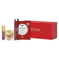 Декоративный косметический набор Pupa Milano My Faboulous Beauty Box N.18 для женщин: тени для век, 1.8 г + карандаш для глаз, 0.35 г + помада, 1.2 г + бальзам для губ, 3.5 мл + маска для губ, 3 мл цена и информация | Помады, бальзамы, блеск для губ | pigu.lt