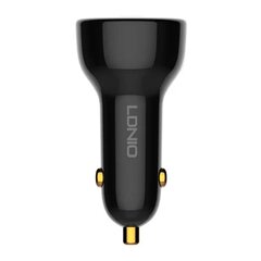 LDNIO Автомобильное зарядное устройство LDNIO C101, USB + USB-C, 100 Вт + кабель USB-C на Lightning (черный) цена и информация | Зарядные устройства для телефонов | pigu.lt