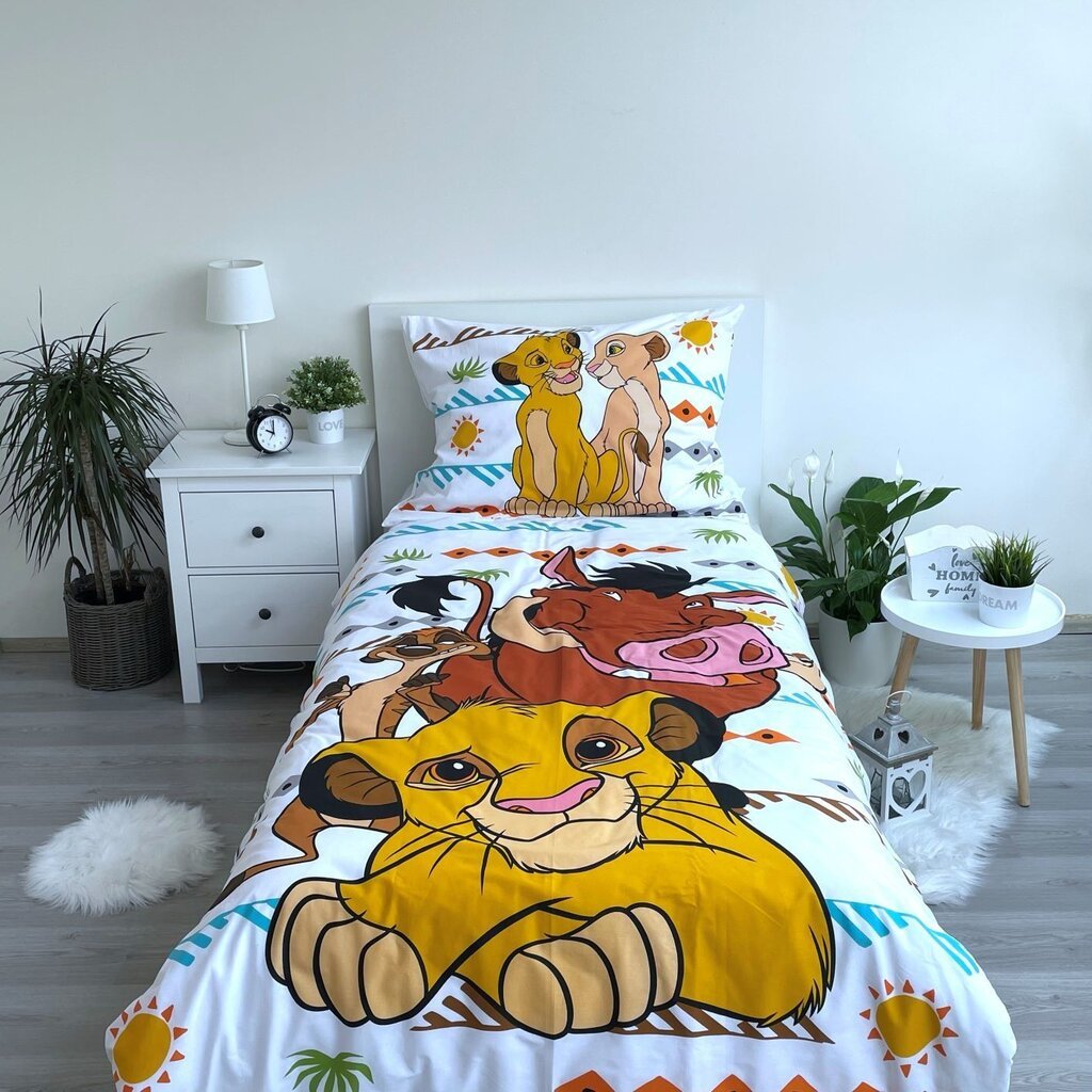 Vaikiškas patalynės komplektas Lion King, 140x200, 2 dalių цена и информация | Patalynė kūdikiams, vaikams | pigu.lt