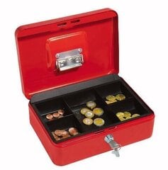 Wedo dėžutė pinigams, 250x180x90mm, raudona цена и информация | Сейфы | pigu.lt