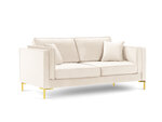 Двухместный диван Luis 2, цвет бежевый/золотой