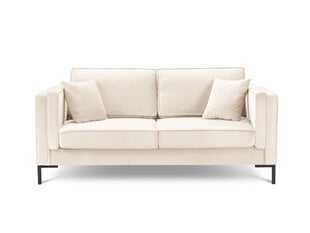 Dvivietė sofa Luis 2, smėlio spalvos/juoda kaina ir informacija | Sofos | pigu.lt
