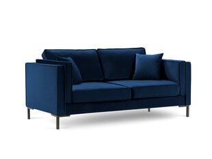 Dvivietė sofa Luis 2, mėlyna/juoda kaina ir informacija | Sofos | pigu.lt