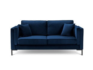 Двухместный диван Luis 2, синий/черный цвет цена и информация | Диваны | pigu.lt