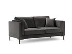 Двухместный диван Luis 2, темно-серый/черный цвет