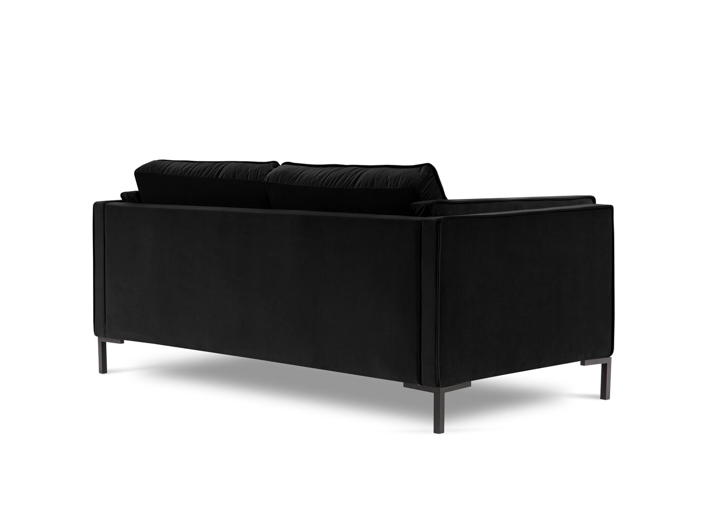 Dvivietė sofa Luis 2, juoda цена и информация | Sofos | pigu.lt