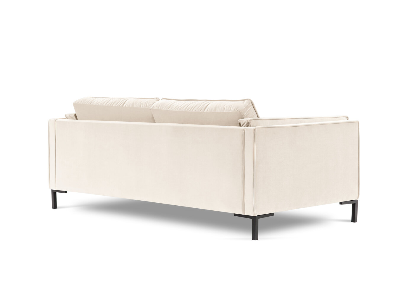 Trivietė sofa Luis 3, smėlio spalvos/juoda цена и информация | Sofos | pigu.lt