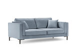 Трехместный диван Luis 3, голубой/черный цвет